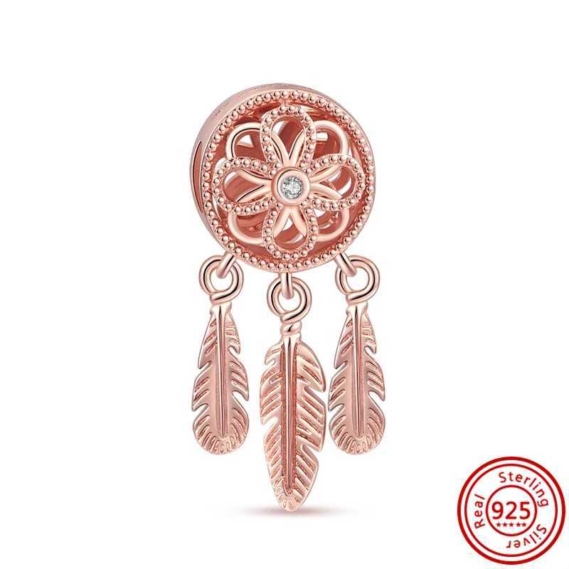 S925 Sterling Silver Charms Beads Snowflake Moon Cloud Dreamcatcher Fit Original Pantaro For Bracelets DIY Jewelry Making Gifts XJ250607