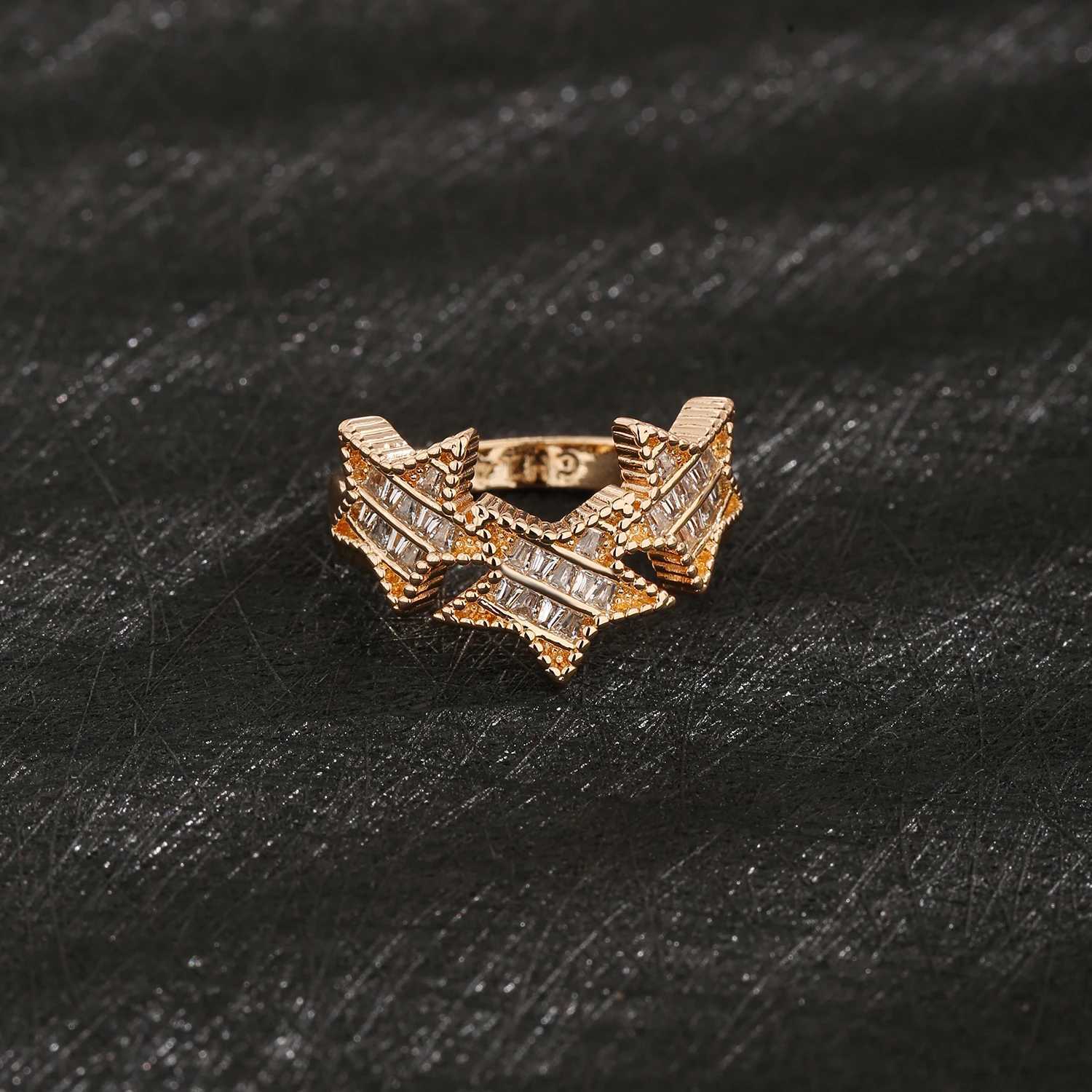 Free Shipping Original Solid 14K Gold Brass Gypsophila Women Ring Anniversary Gift XJ250606