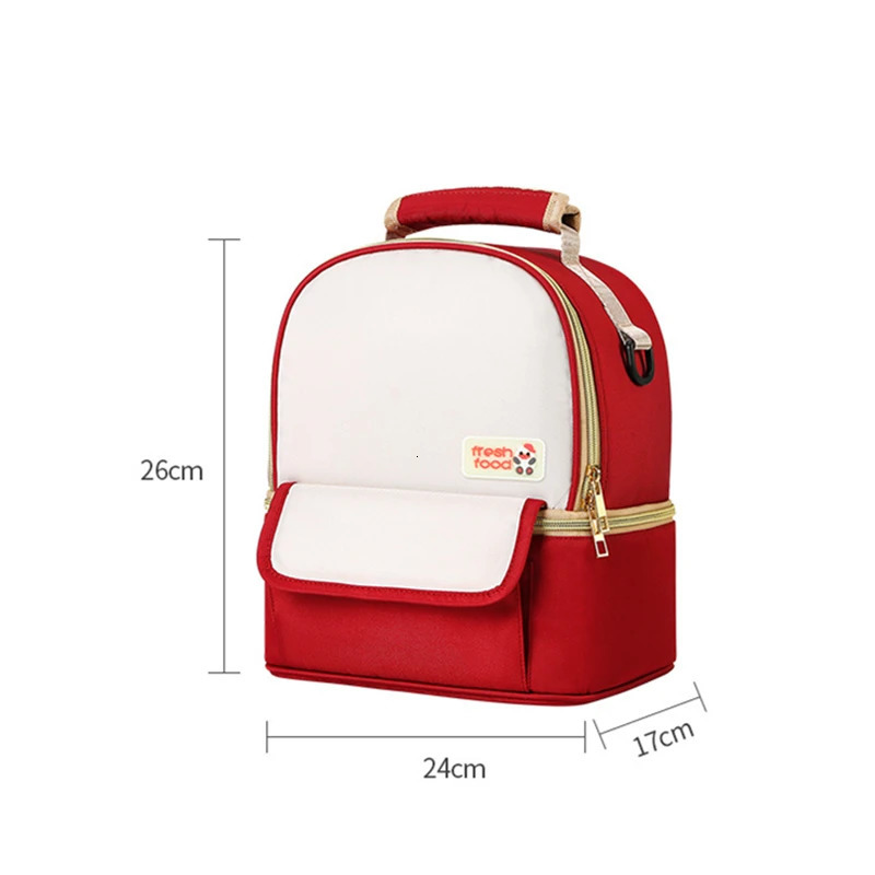 Large Capacity Lunch Bag Waterproof Mummy Diaper Bags Backpack Multifunctional Breast Milk Preservation Storage Container 250606