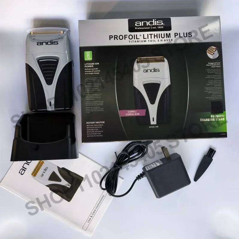 Original American ANDIS Profoil Lithium Plus 17205 Barber Cleaning Electric Shaver For Men Razor Bald Hair Clipper Supplies