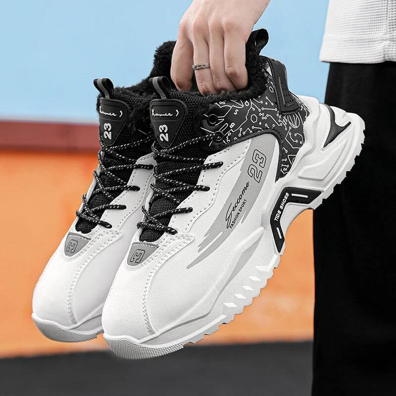 Ddmyoutdoor Fashion High Top Quality Men S Shoes New Running Winter Warm Trend Thick Sole Non Slip Casual Sports Snow Boots Outdoor Shoes