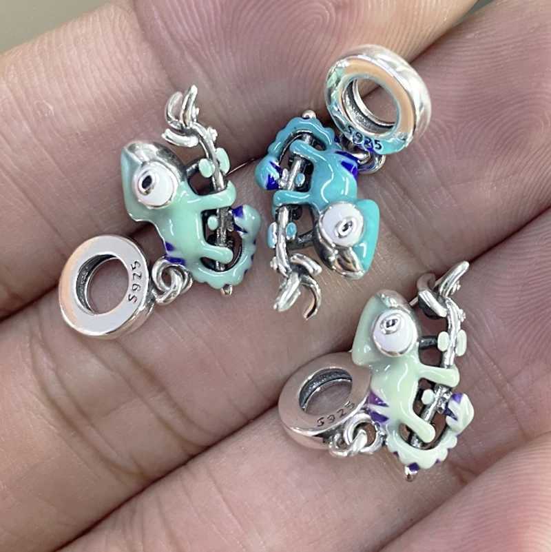 New925SterlingSilverDinosaurSea Shell CharmOfLey925ChainBeadFitOriginalBracelet AccoriesDIYLadiesJewelryXJ250607