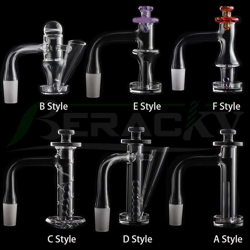 Full Weld Beveled Edge Control Tower Terp Slide Terp Slurper Quartz Nail With Glass Marble Set 10mm 14mm Male Nails