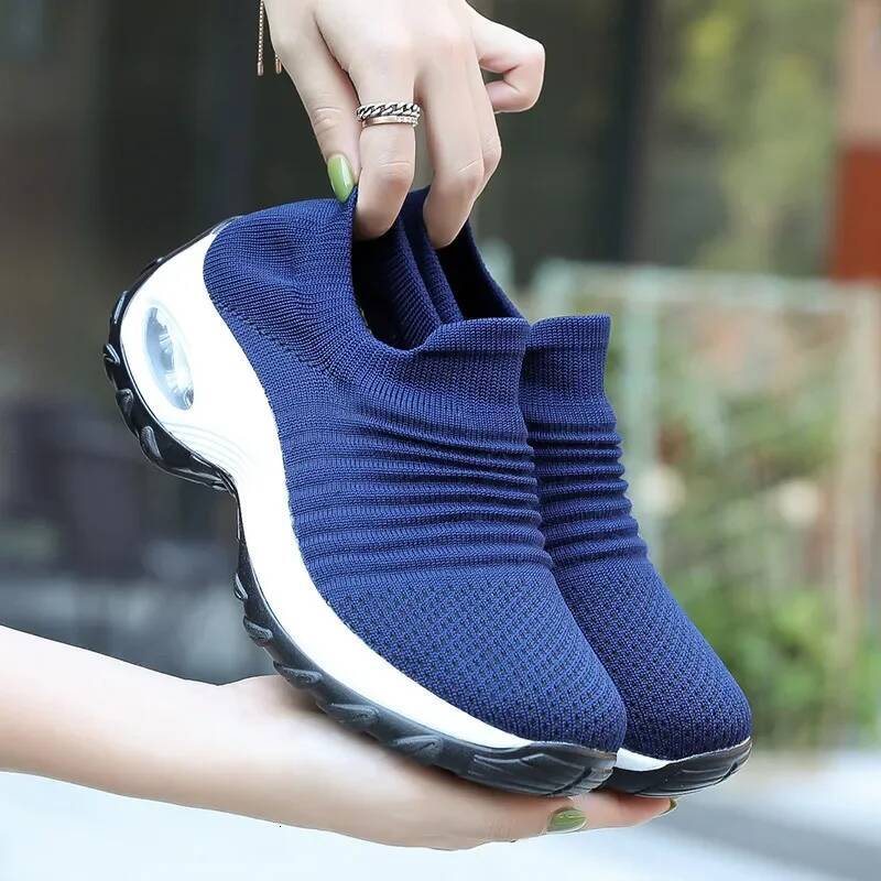 Ddmyoutdoor Ddmyoutdoor Summer Sneakers Fashion Slope Heel Casual Breathable Designer Lazy Loafers Lightweight Non Slip Single Shoes Women Outdoor Out