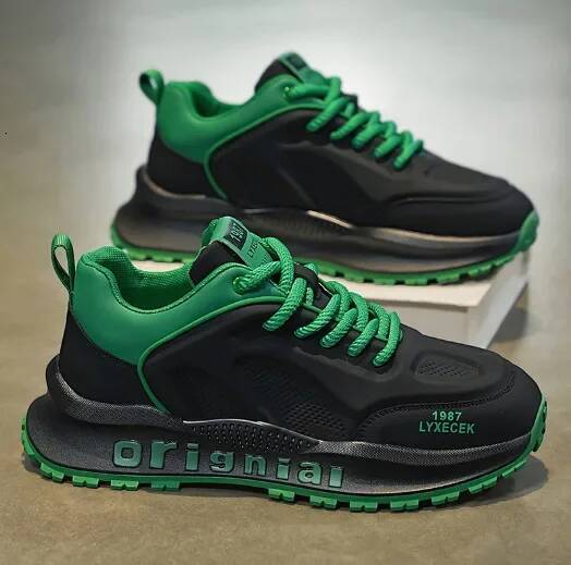 Ddmyoutdoor Men S Casual Spring New Fashion Sport Design Chunky Sneakers Comfortable Soft Sole Platform Shoes Outdoor Shoes