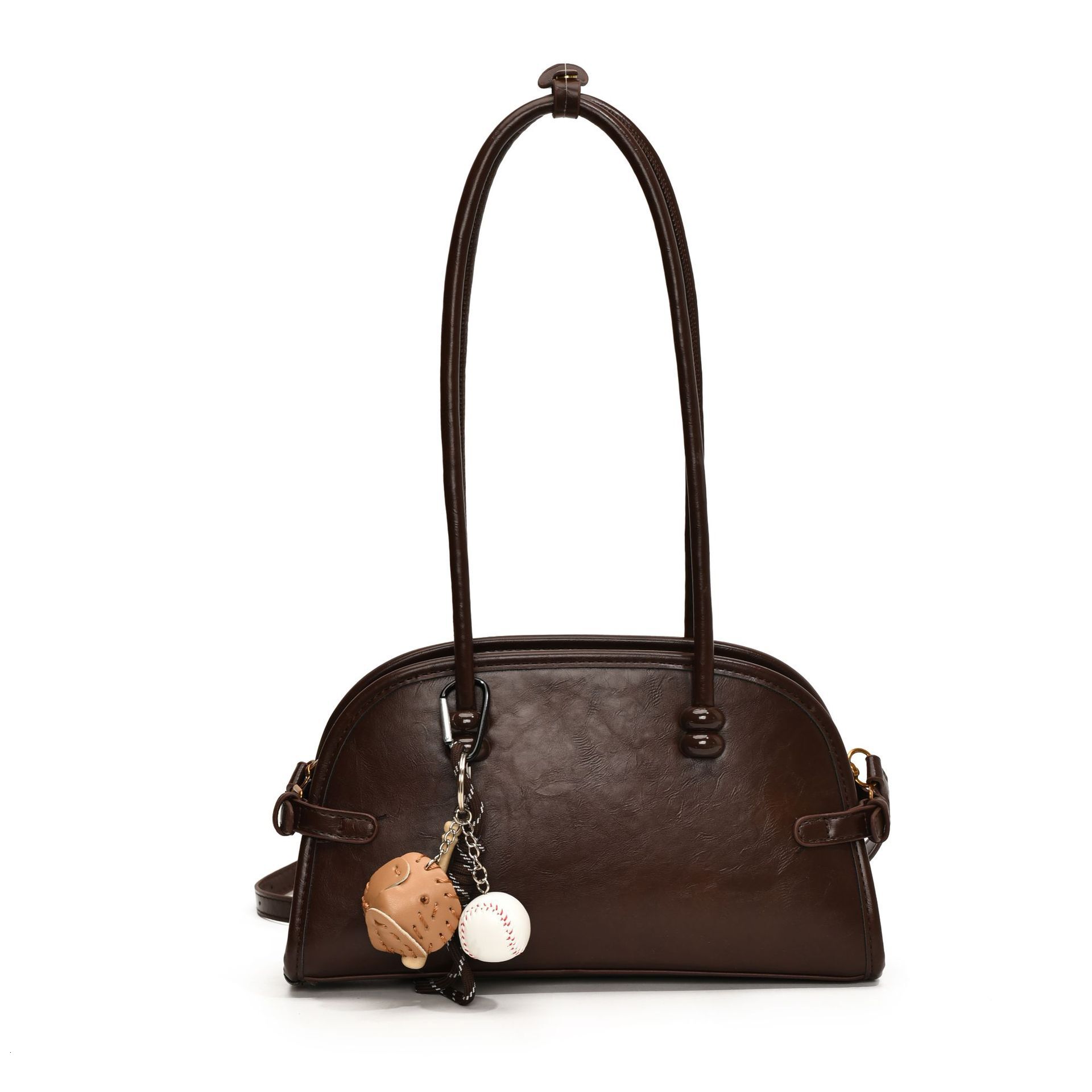 designer High-End Boston Bowling Bag 2025 New Niche Design Underarm Handbag Retro Single Shoulder Underarm Bag