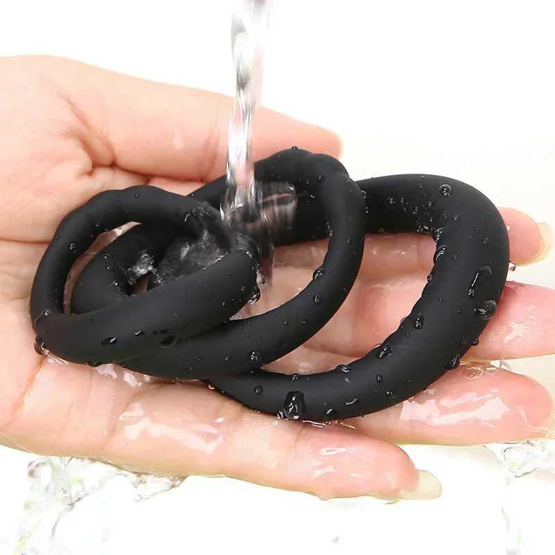 Penis Ring Reusable Silicone Semen Cock Ring Penis Enlargement Delayed Ejaculation Sex Toys For MenXJ250607