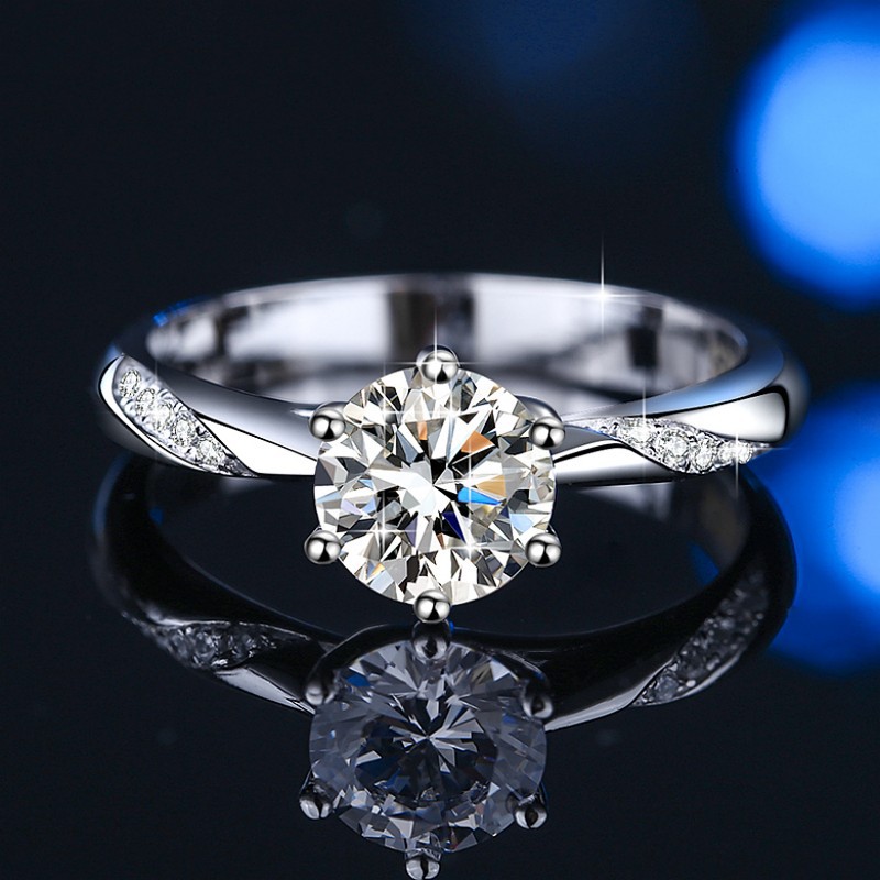 Chic Alternative Bridal Set Three Stone Solitaire Style, Crafted from Premium Grade Hypoallergenic Metal