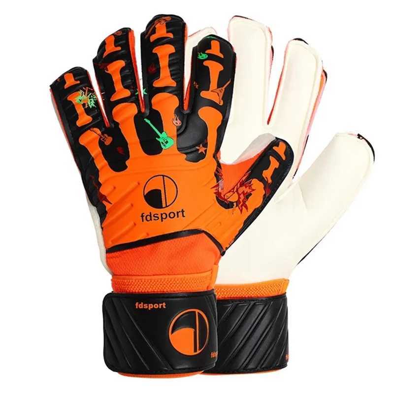 Mens Adult Youth Goalkeeper Gloves Football Soccer Match Training Goalie Gloves Non-slip Thickened Latex Glove Finger Save Guard XJ250606