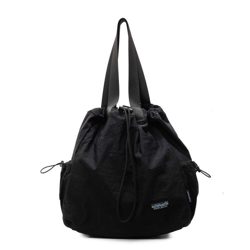 Casual Simple Drawstring Backpack for Women 2025 New Large Capacity High-end Tote Niche Design Shoulder Bag