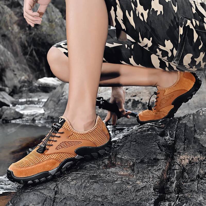 Ddmyoutdoor Mesh Breathable Hiking Outdoor Climbing Platform Anti Slip Summer Men S Casual Sneakers Quick Drying Shoes Outdoor Shoes