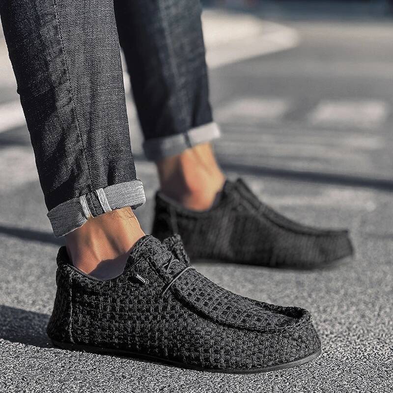 Ddmyoutdoor Summer Lightweight Comfortable Man Canvas Fashion Anti Slip Casual Men Shoes Outdoor Flats Lazy Shoe For Male Outdoor Shoes