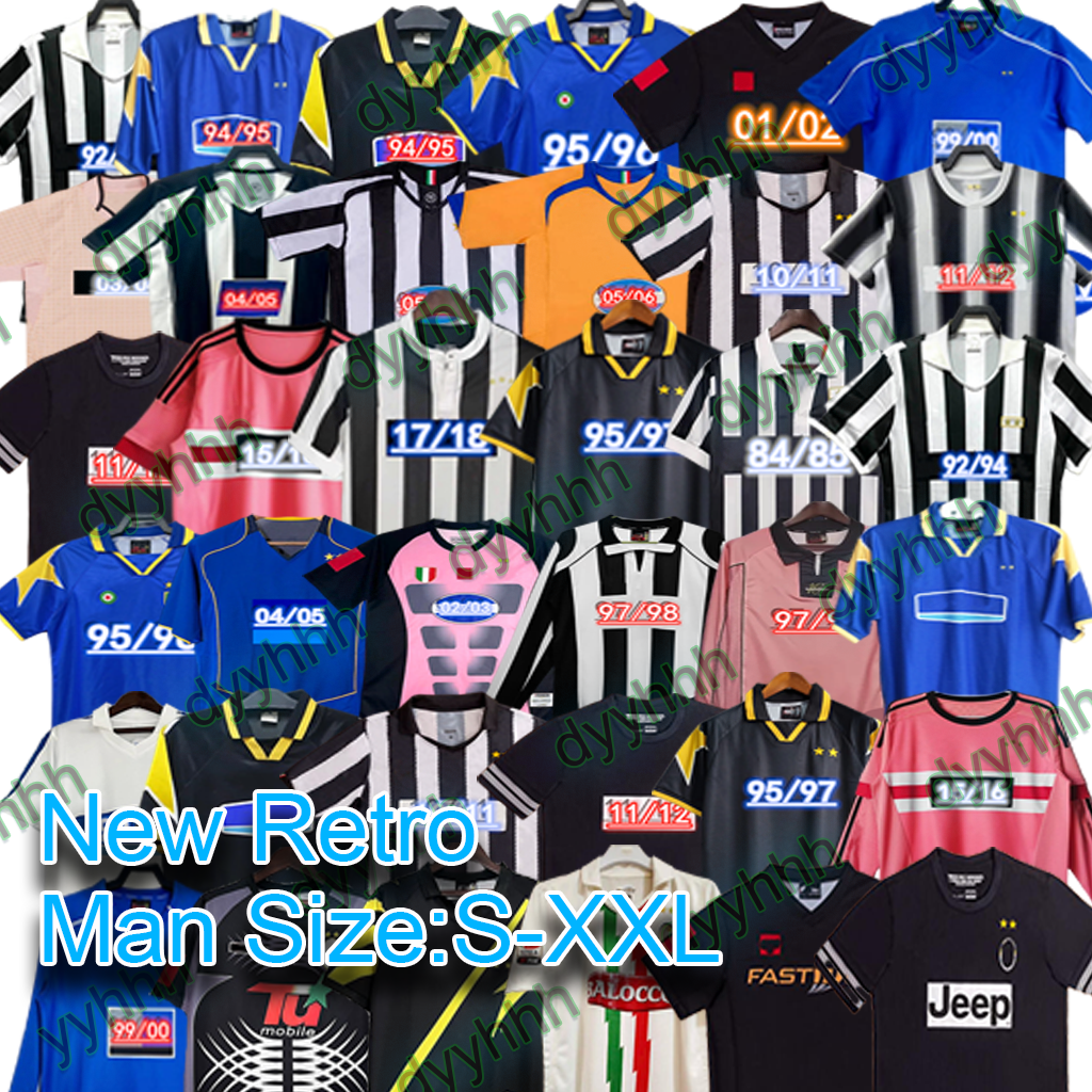 PIERO soccer jerseys DEL ZIDANE Buffon PIRLO INZAGHI 120th 84 85 94 95 96 97 98 99 02 03 04 05 11 12 15 Ancient maillot DAVIDS Conte1980 1996 1997 Juventuss Retro