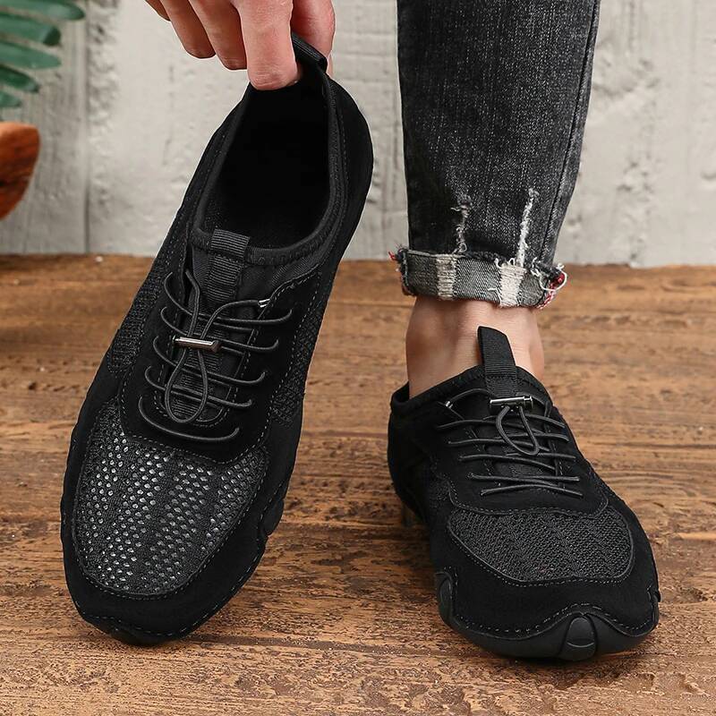 Ddmyoutdoor Man Sneaker Lightweight Mesh Handmade Loafers Sports Flat Bottom Driving Outdoor Mocasin Shoes Zapatos De Hombre Outdoor Shoes