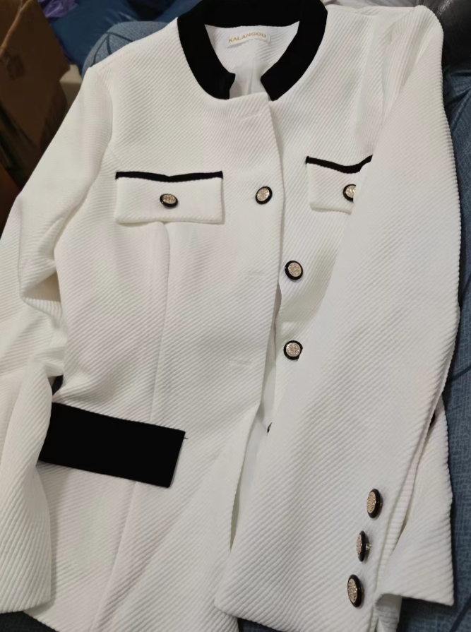 Womens stand collar slim waist with belt color single breasted medium long coat woolen S M L XL XXL