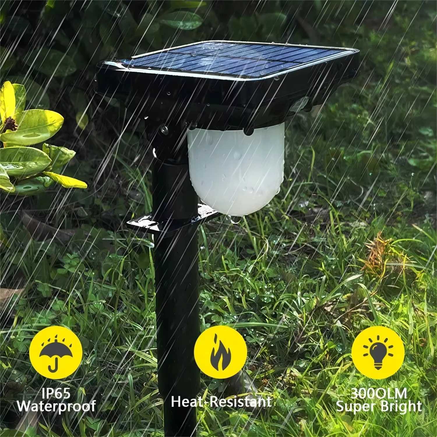 LED Solar Lawn Lamp Outdoor Landscape Spotlight 3 modes Wall Light Motion Sensor Garden Decoration Yard Patio Pathway 1~4pcs XJ250606