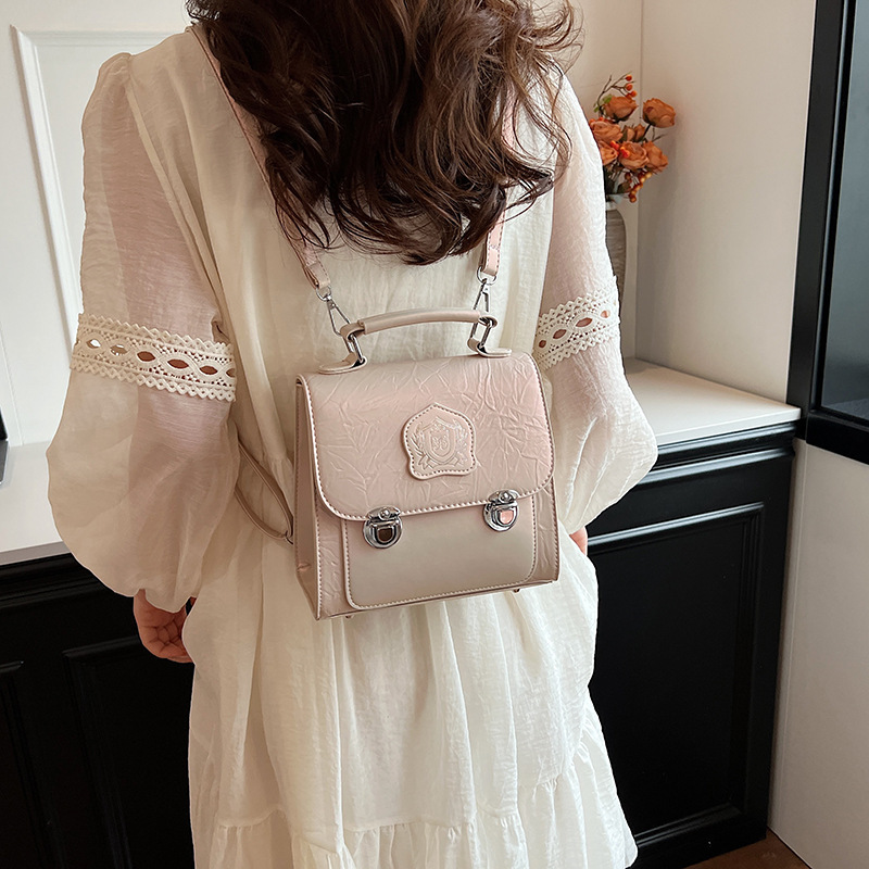 designer Fashion Trend Women's Backpack 2025 Summer New Simple Versatile Commuter Backpack Korean Style Handbag Shoulder Bag