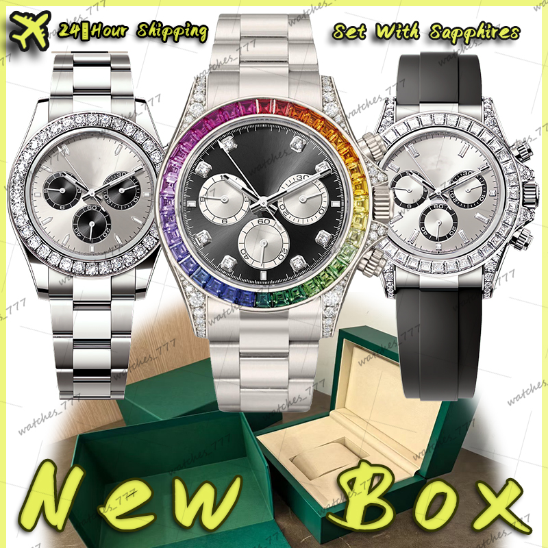 mens watch Designer watches men AAA+ high-quality 40MM 2813 mechanical automatic watch 904L stainless steel sapphire glass waterproof Dial set with diamonds new box