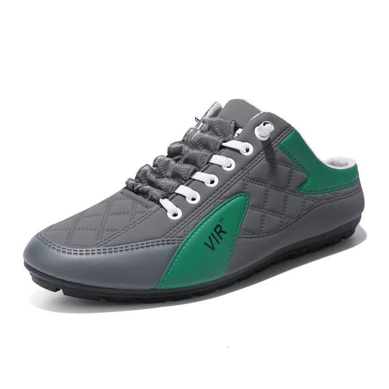 Ddmyoutdoor Men S Fashion Soft Soled Half Slippers Trendy Casual Sole Non Slip New Outdoor Walking Shoes Zapatos Hombre Beach outdoor shoes