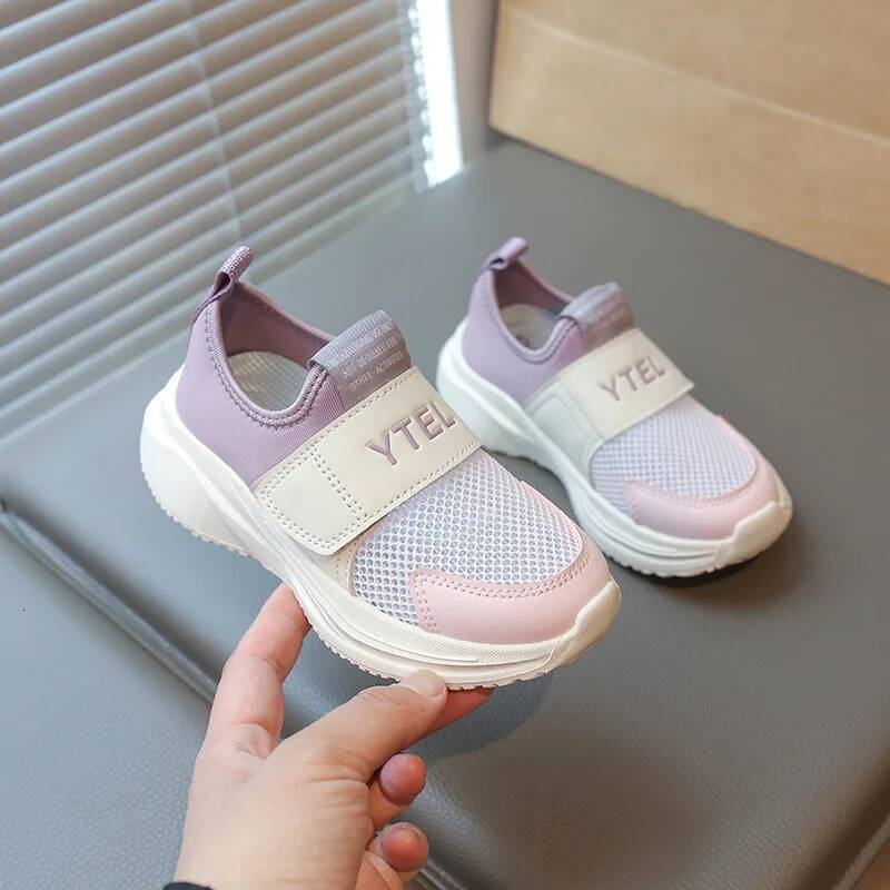 Ddmyoutdoor Summer Fashion Purple Kids Plus Size Breathable Platform Sneakers Girls Non Slip Running Sports Shoes Child Outdoor Shoes