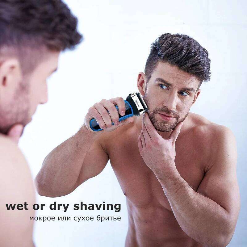 3D Beard Shaver Wet Dry Facial Electric Razor Foil Shaving Hine For Men Rechargeable