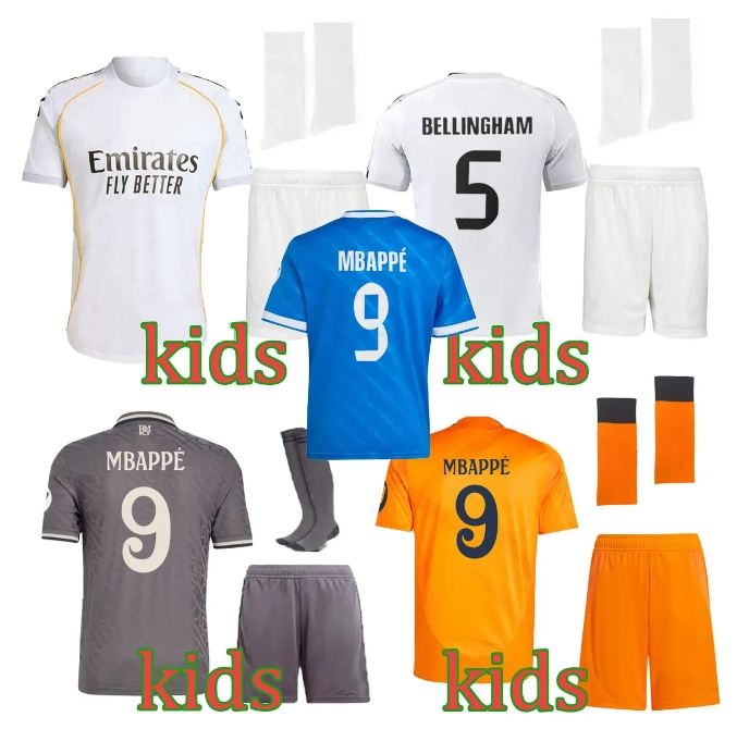 2526 MBAPPE shirt VINI JR TCHOUAMENI ALABA ASENSIO MODRIC BELLINGHAM soccer jerseys RODRYGO kids football kits