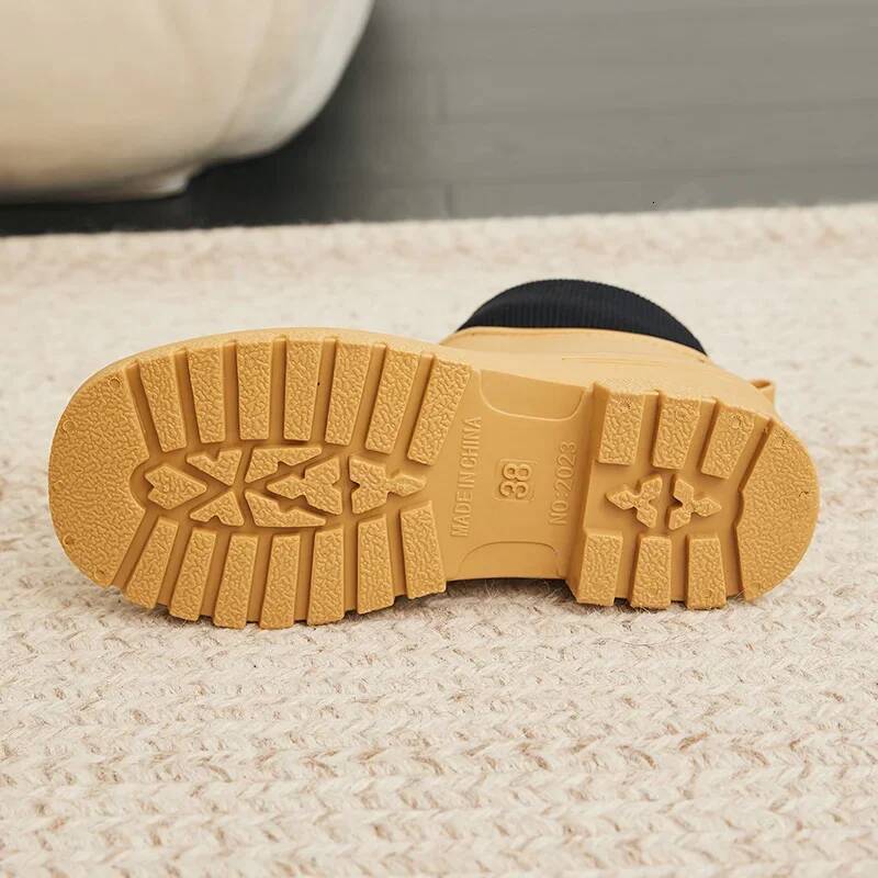 Ddmyoutdoor Men S Non Slip Waterproof Outdoor Fashion Wear Resistant Plastic Shoes Winter Cotton Warm Short Rain Boots Outdoor Shoes