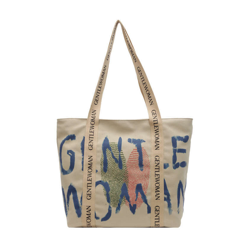 Fashion Letter Handbag for Women Trendy Personality Versatile Student Shoulder Korean Style Ins Large Capacity Tote Bag