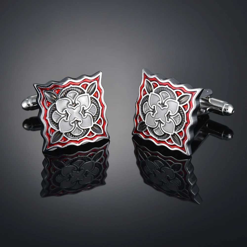 New Luxury Jewelry Brand Cufflinks for Men High-grade Gems/Square/Crown/Lattice Mens Shirt Cufflinks W250606