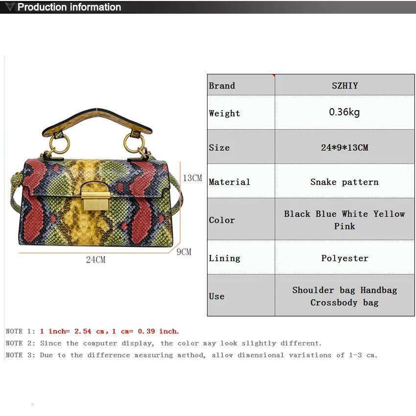 New Brand Designer Handbag Women Snake Pattern Leather Crossbody Purses Fashion Small Shoulder Bag Square Bolsa De Ombro