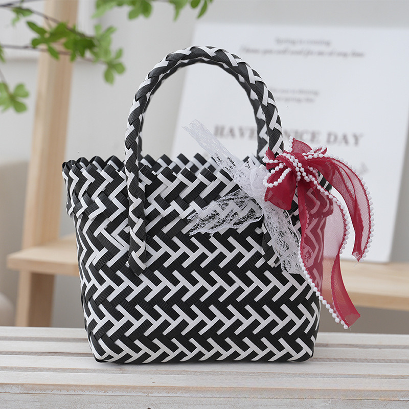 Top brand high-quality new free designer bag new children's bag tote bag beach bag woven bag diagonal woven scarf tote basket gift new free desig
