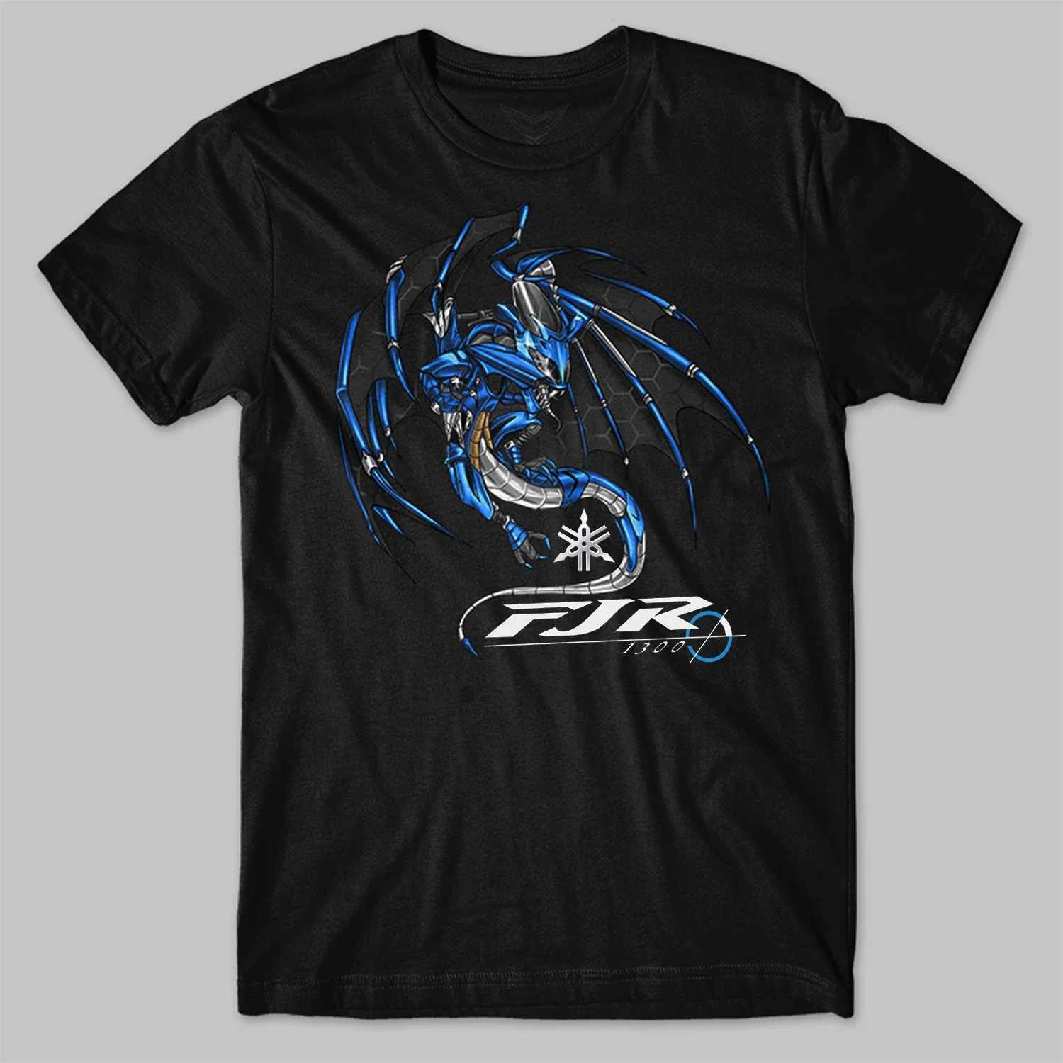 Classic Japanese Motorcycle FJR 300 Dragon Inspiration T-Shirt 00% Cotton O-Neck Short Sleeve Casual Mens T-shirt Size S-3XL W250607