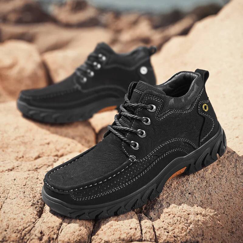 Ddmyoutdoor Genuine Leather Casual Outdoor Climbing Sneakers New Fashion Handmade Retro Leisure Shoe Popular Men Hiking Shoes Outdoor Shoes