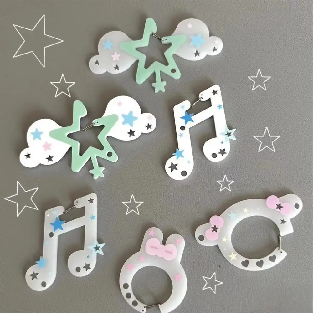 Acrylic Critters Illustration Trinkets Keychain Bag Charm Decoration Carabiner Backpack Pendant Handbook Decoration Gifts 250606