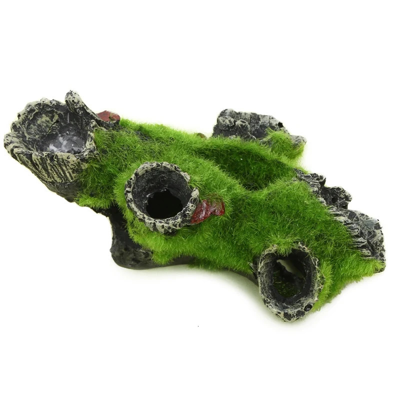 Resin Breeding Hiding Cave Simulation Shrimp Cave House Decorative Props Tree House Shelter Crafts Arts for Aquarium Landscaping 250604