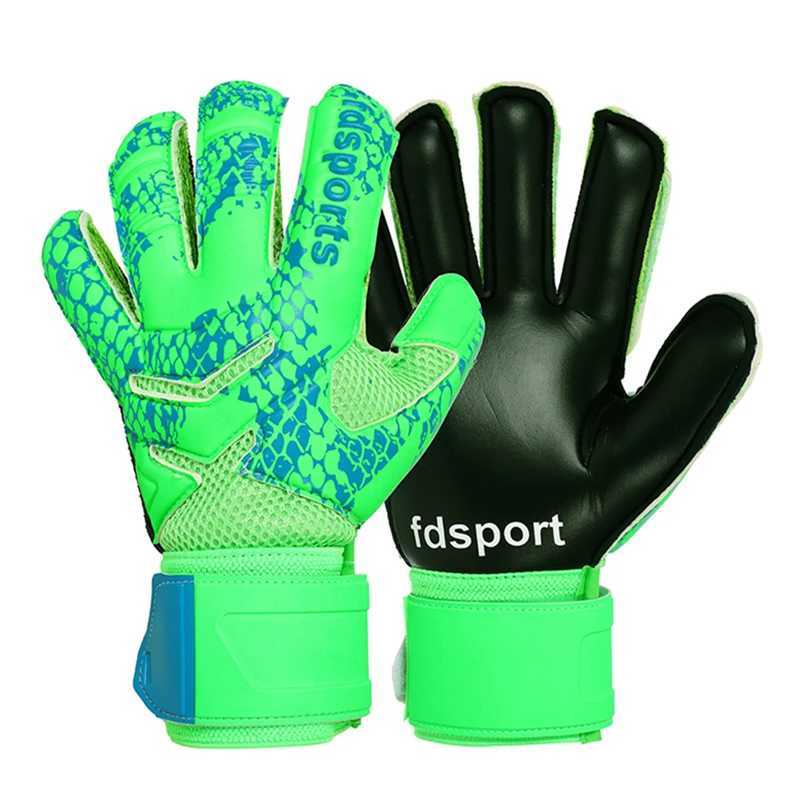 Mens and Womens Professional Goalkeeper Gloves Finger Protection Thickened Latex Soccer Football Goalie Gloves 5 Finger Save Guard XJ250606