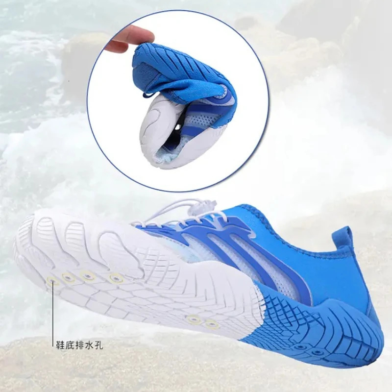 Swimming Men Beach Aqua Shoes Women Quick Dry Barefoot Upstream Surfing Slippers Unisex Hiking Water Shoes Women Wading Sneakers 250605