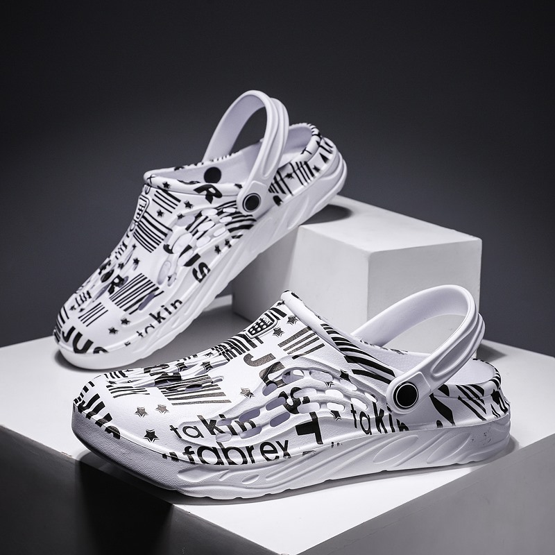 Man Camouflage crocs thick soled anti slip beach slippers Women Slippers Designer Flat Heel Rhinestone Sandals High Quality Ladie Sequins Shoes Large size 36-49