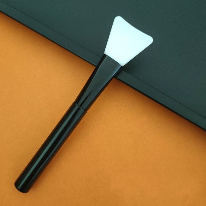 face Facial brush Silicone mask brushes cleaning tool black handle