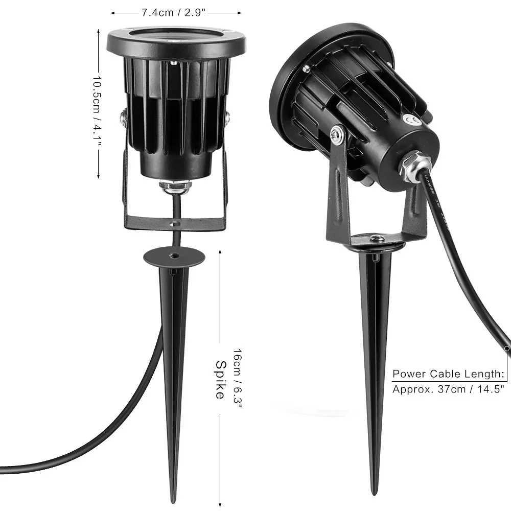 Mini 8W IP65 RGB LED Lawn Landscape Yard Controller Spotlight Lights 24 Keys Remote Lamp Garden Outdoor Spot Lighting 85-265V W250607