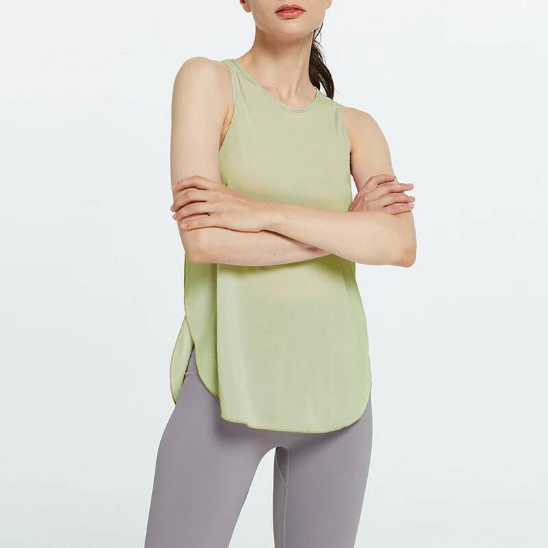 2025 Sleeveless Vest Singlet Women Athletic Fiess Sport Tank Tops Gym Running Training Yoga Shirts #0628