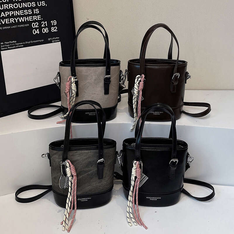 High-end Handbag for Women 2025 New Simple Versatile Crossbody Fashion Trendy Bucket Bag