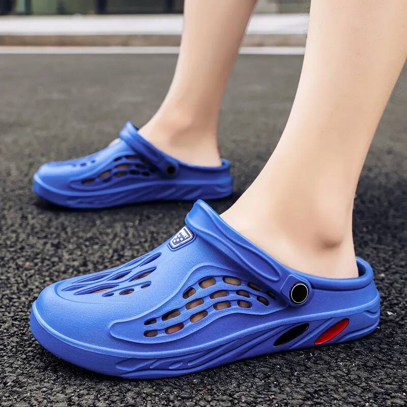Ddmyoutdoor Summer Men Sandals Light EVA Women S Casual Shoes Couple Hole Shoe Clogs Lovers Home Garden Male Beach Flat Slippers Big Size outdoor shoe