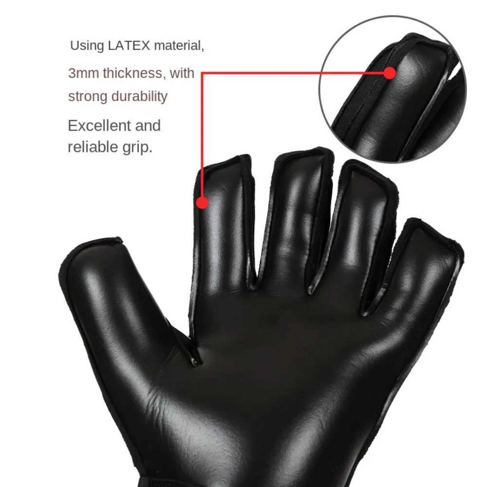 Anti Slip Goalkeeper Gloves Latex Protective Fingers Kids Football Goalie Gloves Soft Wear Resistant Game Goalkeeper GlovesXJ250606