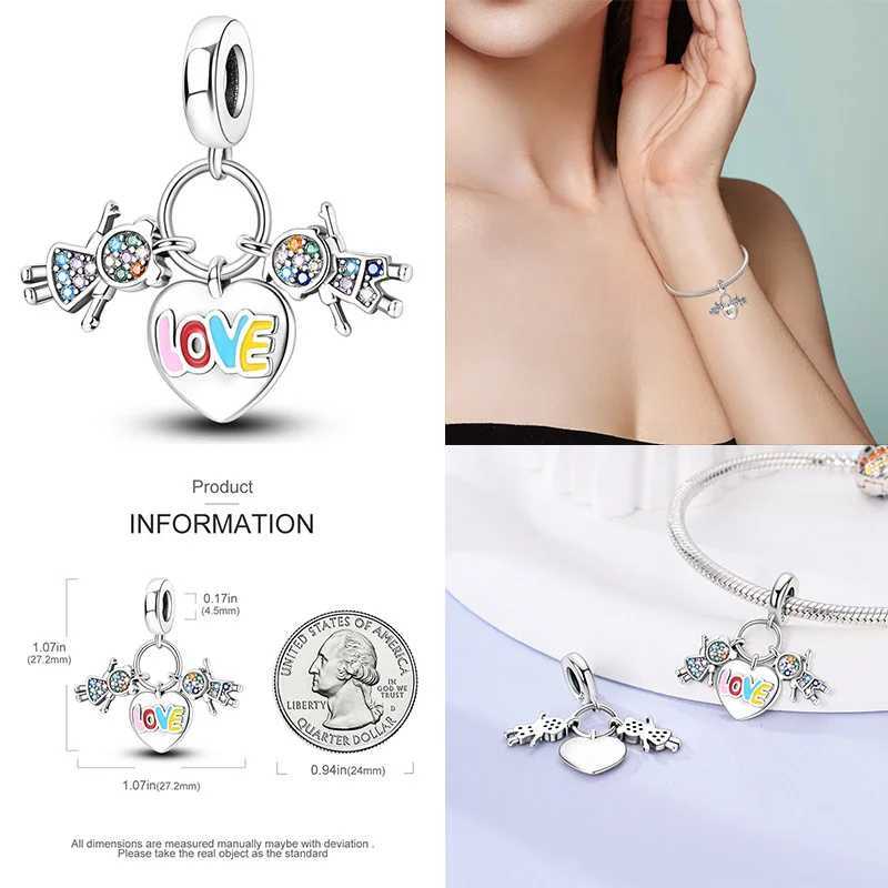 Hot Sale Keychain Charm 925 Sterling Silver Moments Keychain Charm Fit Original Brand Silver Beade Ladies Gift PAC180 XJ250607