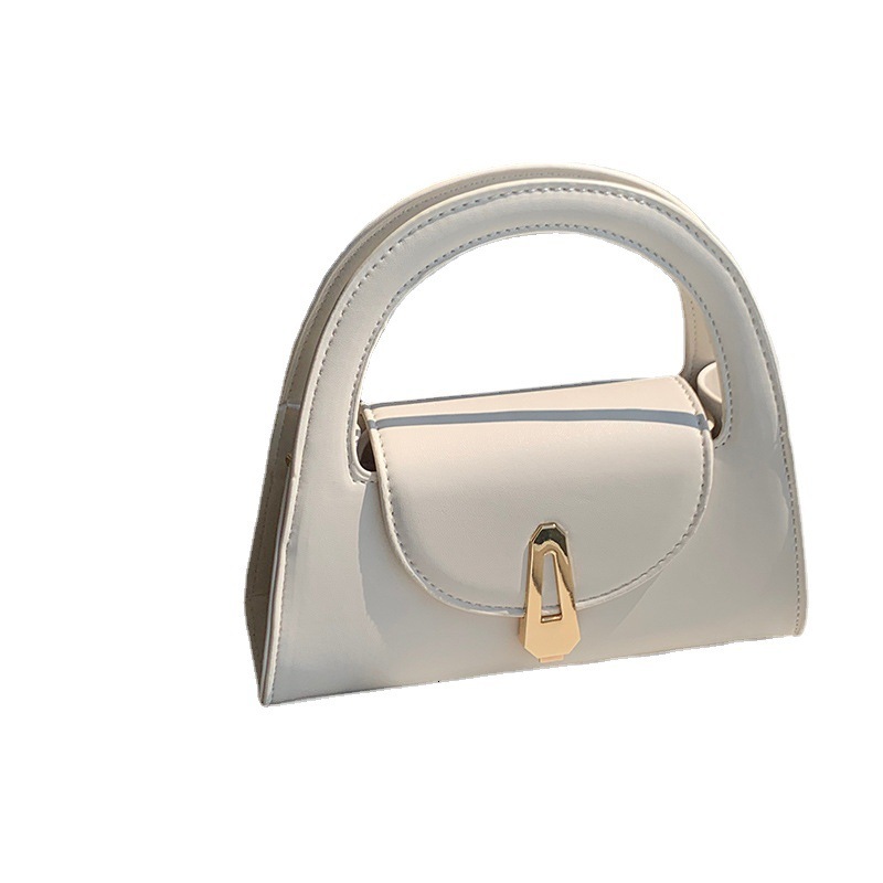 designer Trendy Small Bag for Women 2025 New Niche French Style High-end White Versatile Retro Fashion Handbag Crossbody Bag