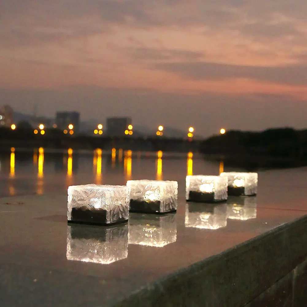 Outdoor LED Solar Light Garden Yard Landscape Light Waterproof Staircase Steps Lamp Decorative Street Lantern Decoration W250607