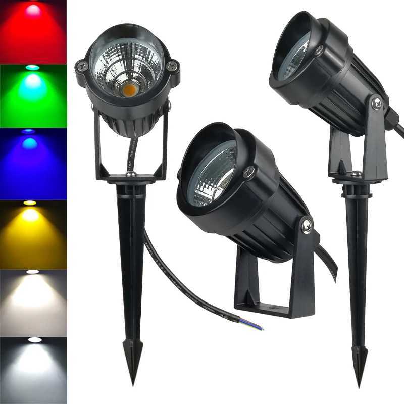 new 5W Waterproof Lights LED Lawn Lamp DC12V Landscape Spot Light IP65 110V 220V Outdoor Lighting Lamps Spike Light For Garden W250607