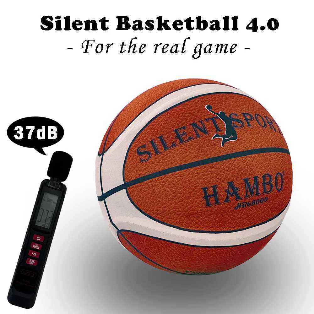 Silent Basketball Cover Ball Men Size 7#(29.6in) Women Size 6#(28.9in) Mute Bouncing Souldless Foam Ball Quietly Dribble TrainXJ250606