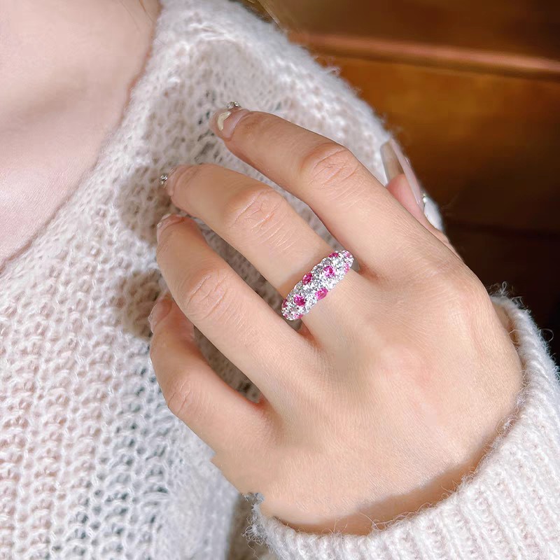 Choucong Gorgeous Sparkling Wedding Rings Luxury Jewelry Real 100% 925 Sterling Silver Full Lab Moissanite Diamond Gemstones Party Girls Women Bridal 